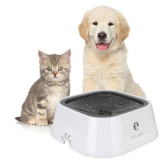 1.5L Pet Floating Water Bowl – Anti-Spill Slow Feeder for Dogs & Cats | Splash-Proof Travel Water Dispenser with Non-Slip Base | Durable ABS & PP Material